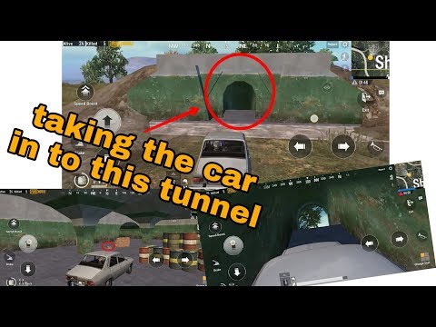 Taking the car into shelter's tunnel | erangle map | shelter | pubg