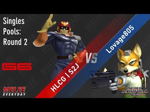 Genesis 6 - HLCG | S2J (Captain Falcon) vs. Lovage805 (Fox) - SSBM - Singles Pools