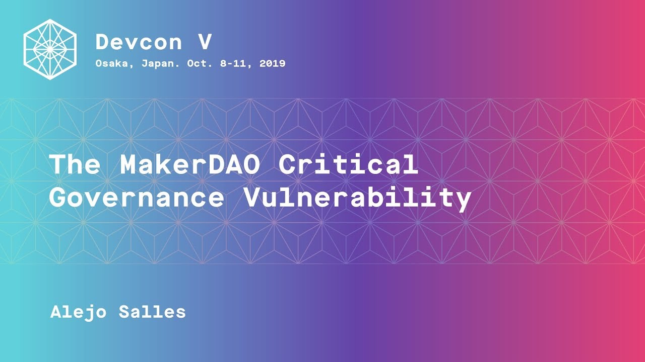 The MakerDAO Critical Governance Vulnerability preview