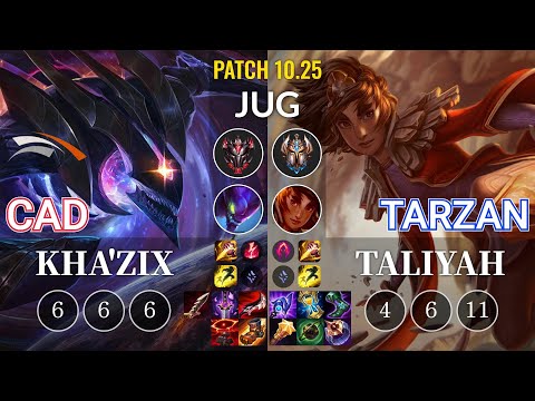 HLE CaD Kha'Zix vs Tarzan Taliyah Jungle - KR Patch 10.25