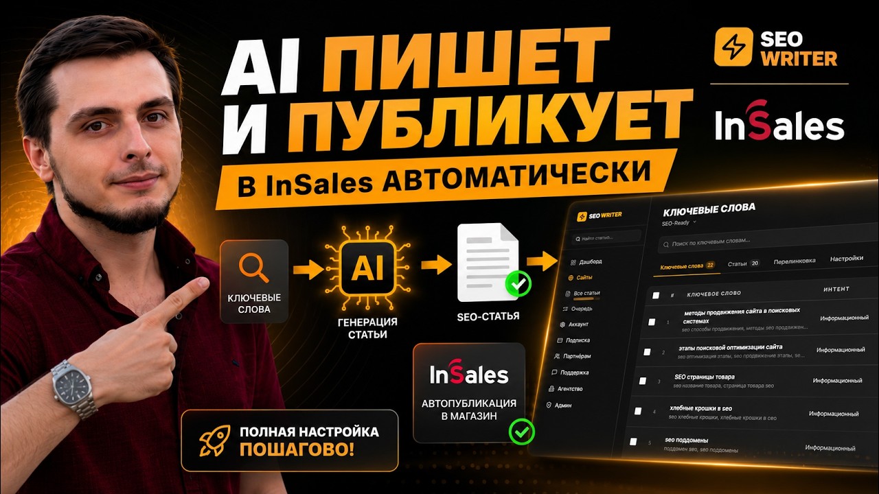 Как подключить SEO Writer к InSales