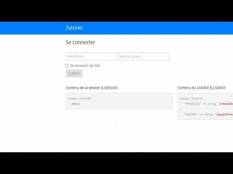 Tutoriel PHP Connexion persistante Se souvenir de moi
