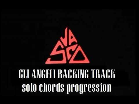 Vasco Rossi - Gli Angeli guitar backing track solo chords progression
