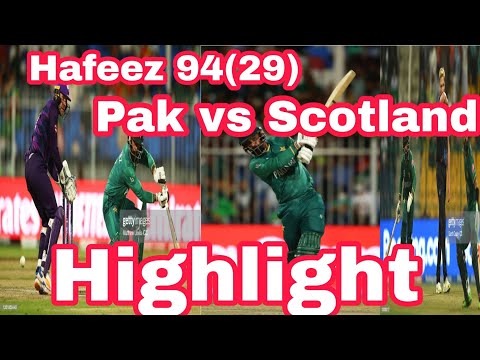 Pakistan vs Scotland full highlight match ICC T twenty world cup 2021