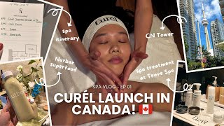 Spa Vlog Ep. 01 – Curél Launch in Canada | Trove Spa Experience + Facial