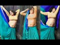 BACKPOSE ND NAVEL SAREE VIDEO WITH BENGALI SAREE LOVER ️ ️LATEST FASHION VIDEO 2024 Sareefashion