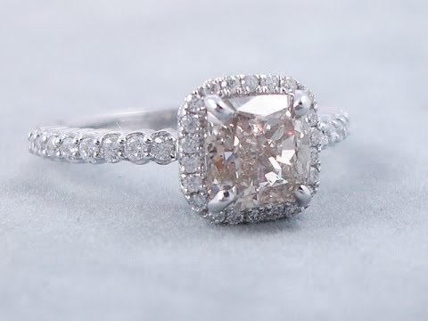 1.93 ctw Cushion Cut Diamond Engagement Ring - BigDiamondsUSA