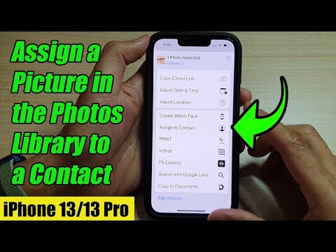 iPhone 13/13 Pro: How to Assign a Picture in the Photos Library to a Contact