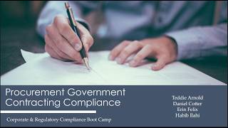 Procurement & Government Contracting Compliance
