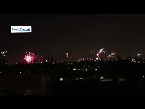 Vuurwerk 1 januari 2018  vanaf het Leerpark