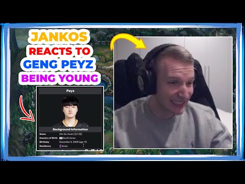 Jankos Reacts to GENG PEYZ Being YOUNG 👀