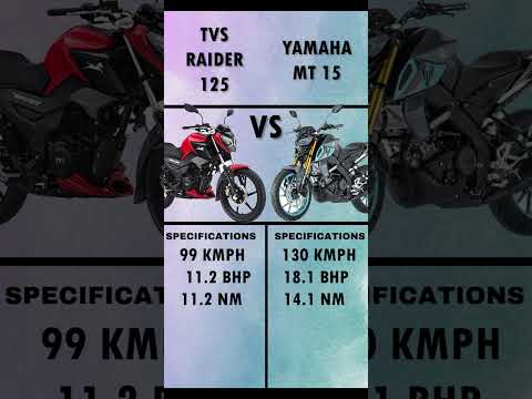 TVS Raider 125 VS Yamaha MT 15 | #mt15 #tvsraider