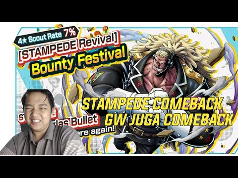 STAMPEDE IS BACK | LANGSUNG GACHA 300 RD DOUGLAS BULLET | OPBR INDONESIA