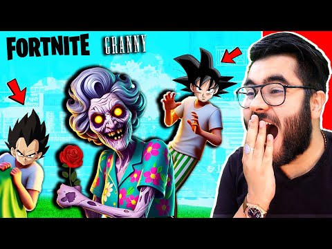 😂 GOKU & VEGETA GRANNY Escape in Fortnite! | FUNNY 😂 | Hitesh KS