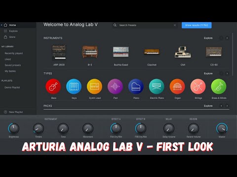 Arturia Analog Lab V - First Look