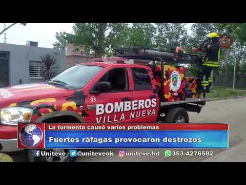 Tormenta: las fuertes ráfagas causaron destrozos en casi toda la provincia