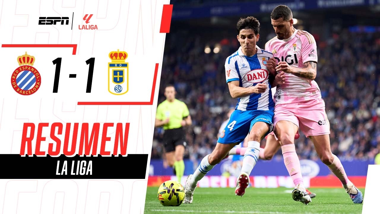 LOS PERIQUITOS SIGUEN SIN GANAR Y SE ALEJAN DE EUROPA | Espanyol 1-1 Real Oviedo | RESUMEN