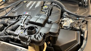 F90 M5 Coolant Expansion Tank Replacement In Real Time 2018+ BMW M5