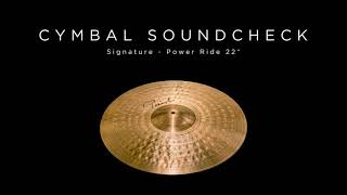 Video thumbnail for PAISTE CYMBAL SOUNDCHECK - Signature Power Ride 22" by Paiste Cymbals