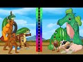 Compare The Strength And Height Of Tung Tung Tung Sahur VS Lin Gang MELon Brainot Team DC2 Animation