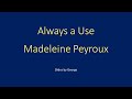 Madeleine Peyroux   Always a Use  karaoke