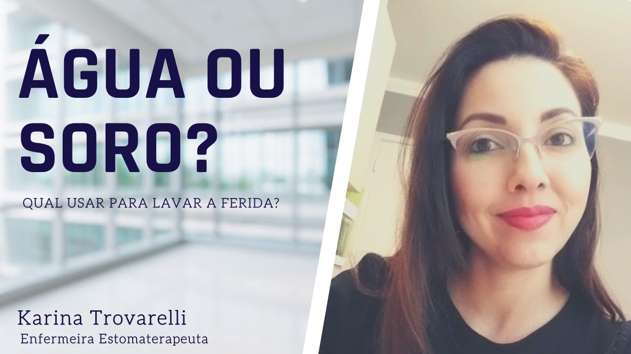 Soro ou água? Qual usar para lavar a ferida?