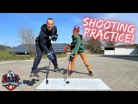 Hockey Shooting Practice with Lio!