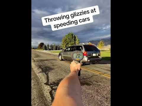 Throwing glizzies at speeding cars