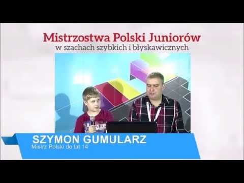 Mistrz Polski w szachach szybkich - Szymon Gumularz