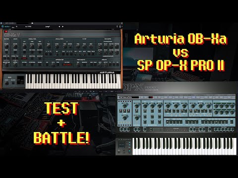 Arturia OB-Xa vs. Sonic Projects OP-X Pro II - TEST + BATTLE!