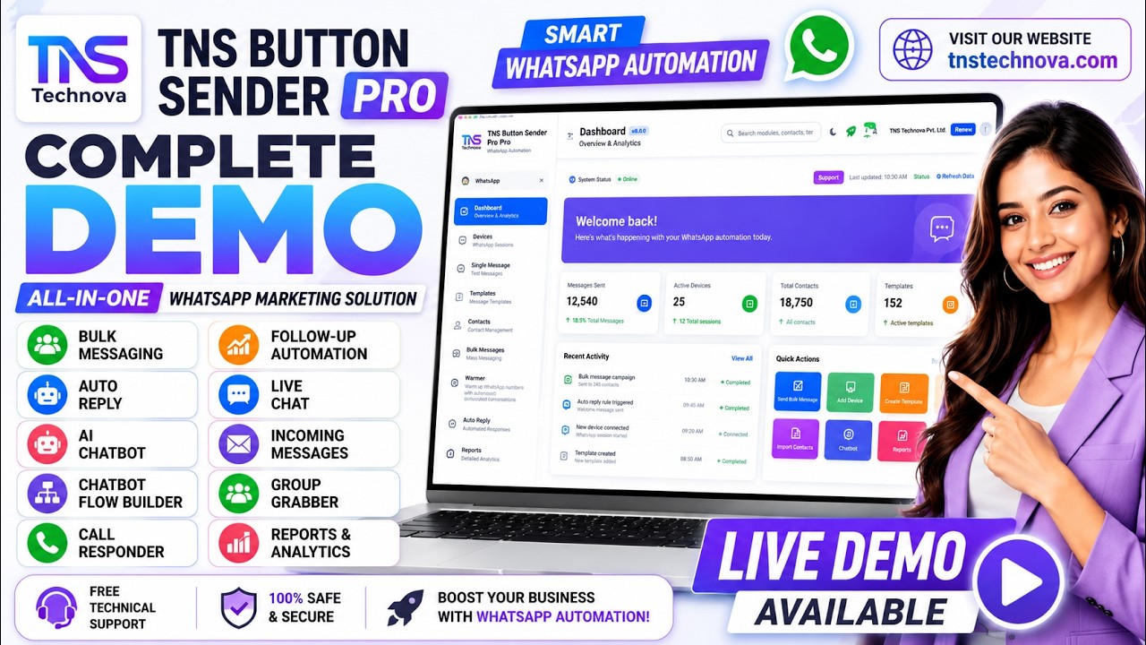 TNS Button Sender Pro Demo