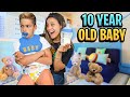 TREATING our 10 Year old SON like a BABY To See His Reaction! 😂 | The Royalty Family
