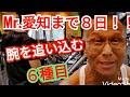 《じぃじの筋トレ》Mr.愛知ボディビル選手権大会まで8日!!腕を追い込む6種目!!