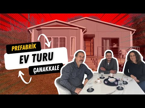 PREFABRİK EV TURU | 3+1 106 m² Prefabrik Villa | Prefabrik Evlerde Isınma Nasıl Olur? | Çanakkale