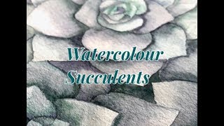 Watercolour Succulent Tutorial