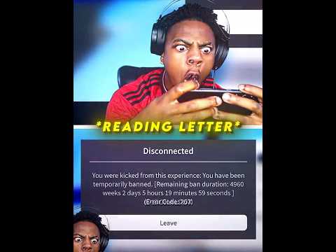 Speed Get's Banned On Roblox 💀😂