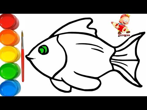 Coloring Sheets For Kids Fish