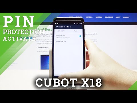 CUBOT X18 and SIM-Lock Option – Create SIM PIN Protection
