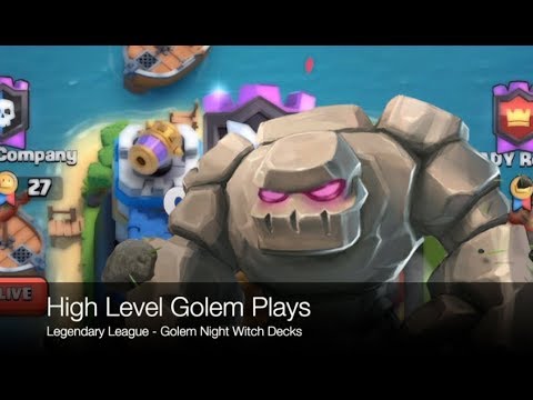 Golem Night Witch Deck - Legendary League High Level Play