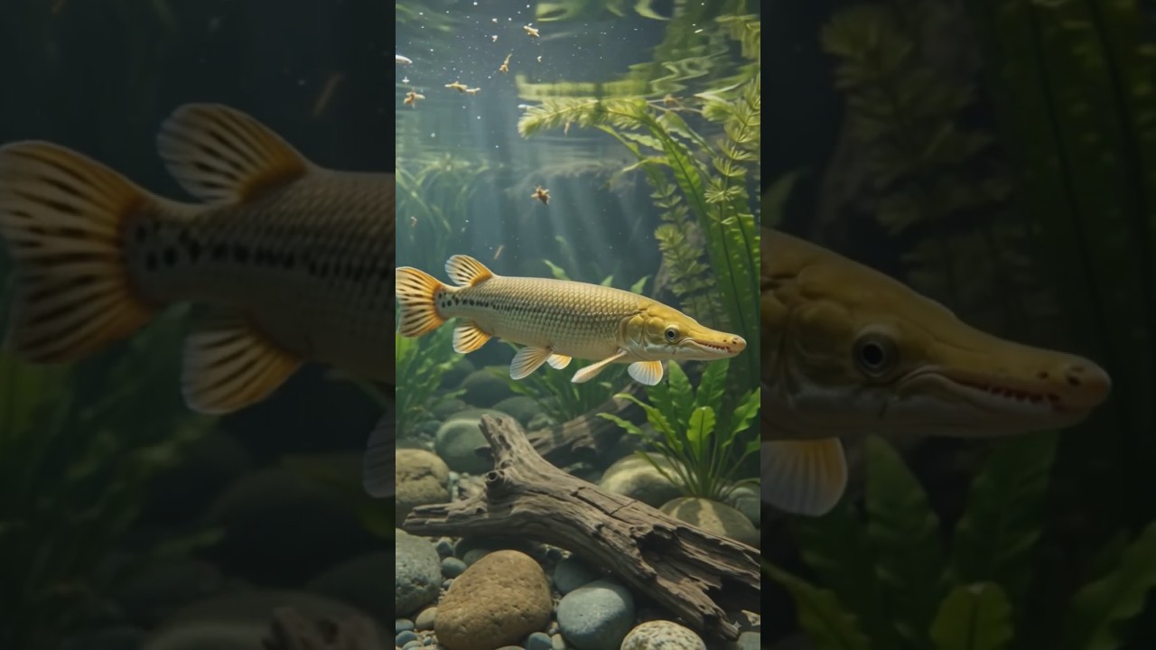 Golden Alligator Gar Fish #fish #freshwaterfish