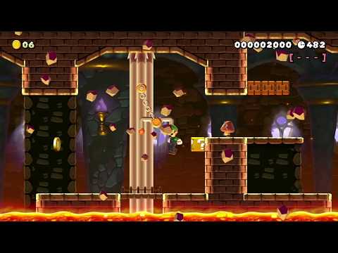 WORLD 1-8 〜ガッチリつかむ ブランコクレーンの城~ by シュン♪ 🍄 Super Mario Maker 2 #adf 😶 No Commentary