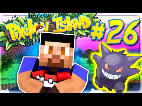 GENGAR JOINS THE TEAM! - PIXELMON ISLAND SMP #26 (Pokemon Go Minecraft Mod)