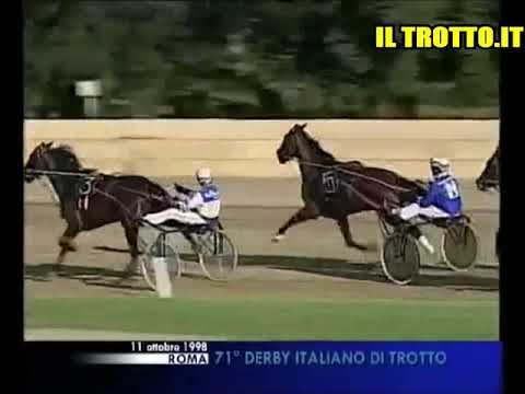 VARENNE VINCE IL DERBY ITALIANO DEL TROTTO 1998 - ROMA TOR DI VALLE