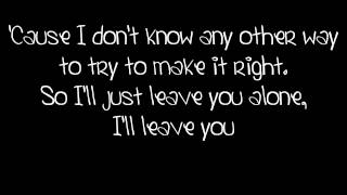 Leave You Alone - Kris Allen [LYRICS]