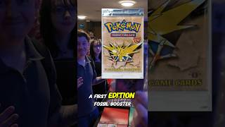 He opened a 1st Edition Fossil pack… 😬 #Pokemonvendorpov#contentcreator#hobby #pokemon#wholesome