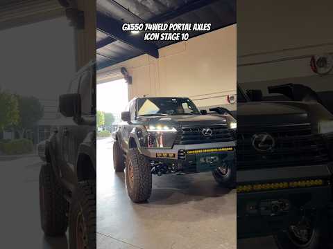 Lexus GX550 on 74 Weld Portal Axles and Icon Stage 10 #88rotorsoffroad