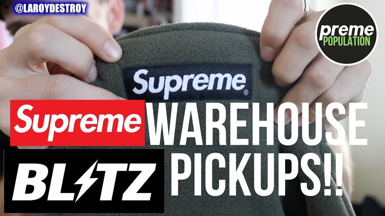 PROJECT BLITZ WAREHOUSE PICKUPS! SUPREME ROLLING PAPERS + NORTH FACE & MORE