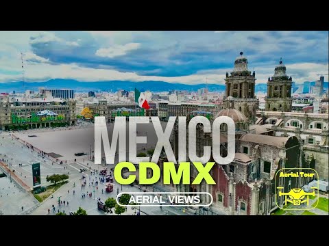 Volando por Ciudad de México (CDMX) / Flying over Mexico City 4K