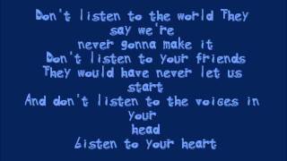 The Maine - listen to your heart (with lyrics)