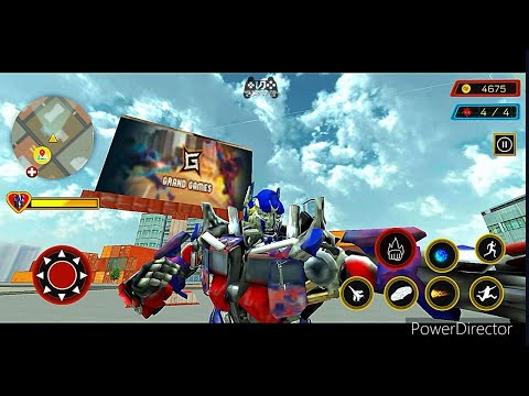 #Optimusprime vs #Megatron Multi Robot Transform: Truck Robot War Part3 (Cubic Game Studio)